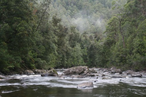 Weld, not far upstream of my nasty swim